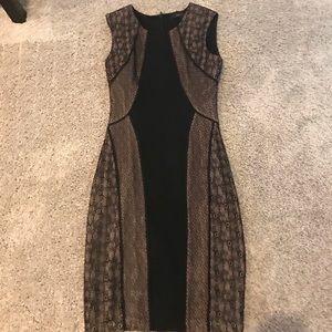BCBG Beautiful mini black dress ( knee)